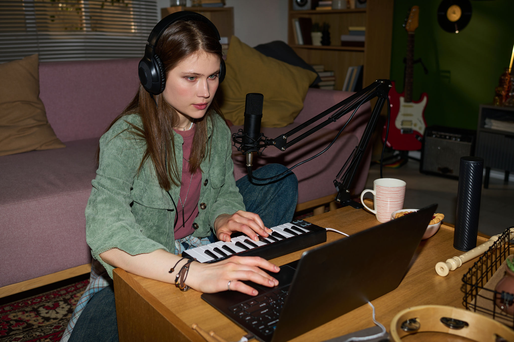 Creative host in recording setup