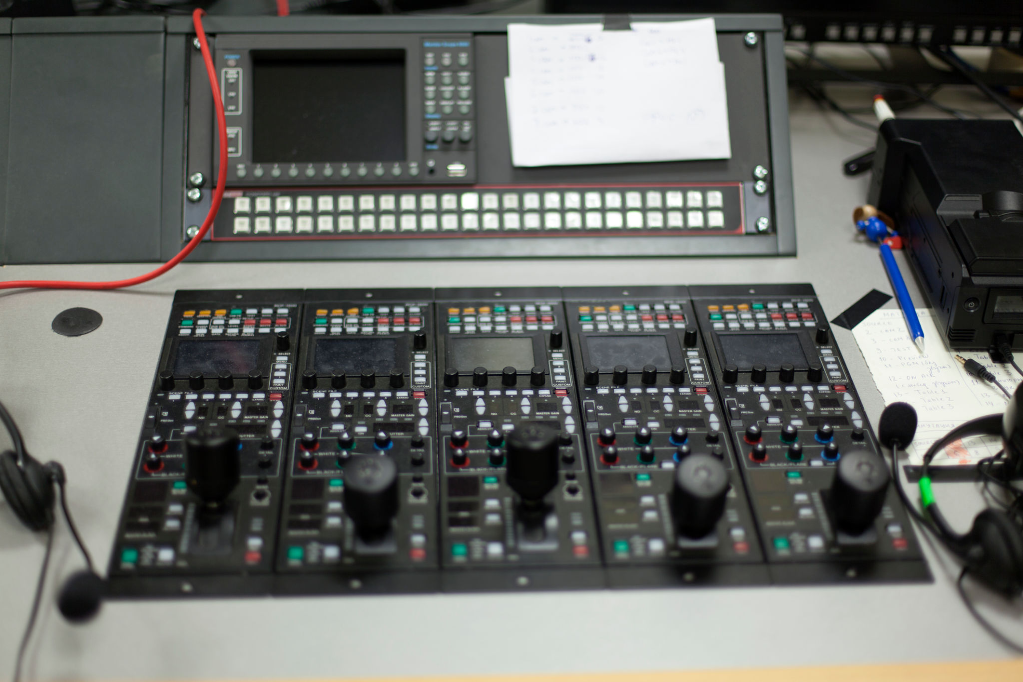 Broadcast equipment and studio controls