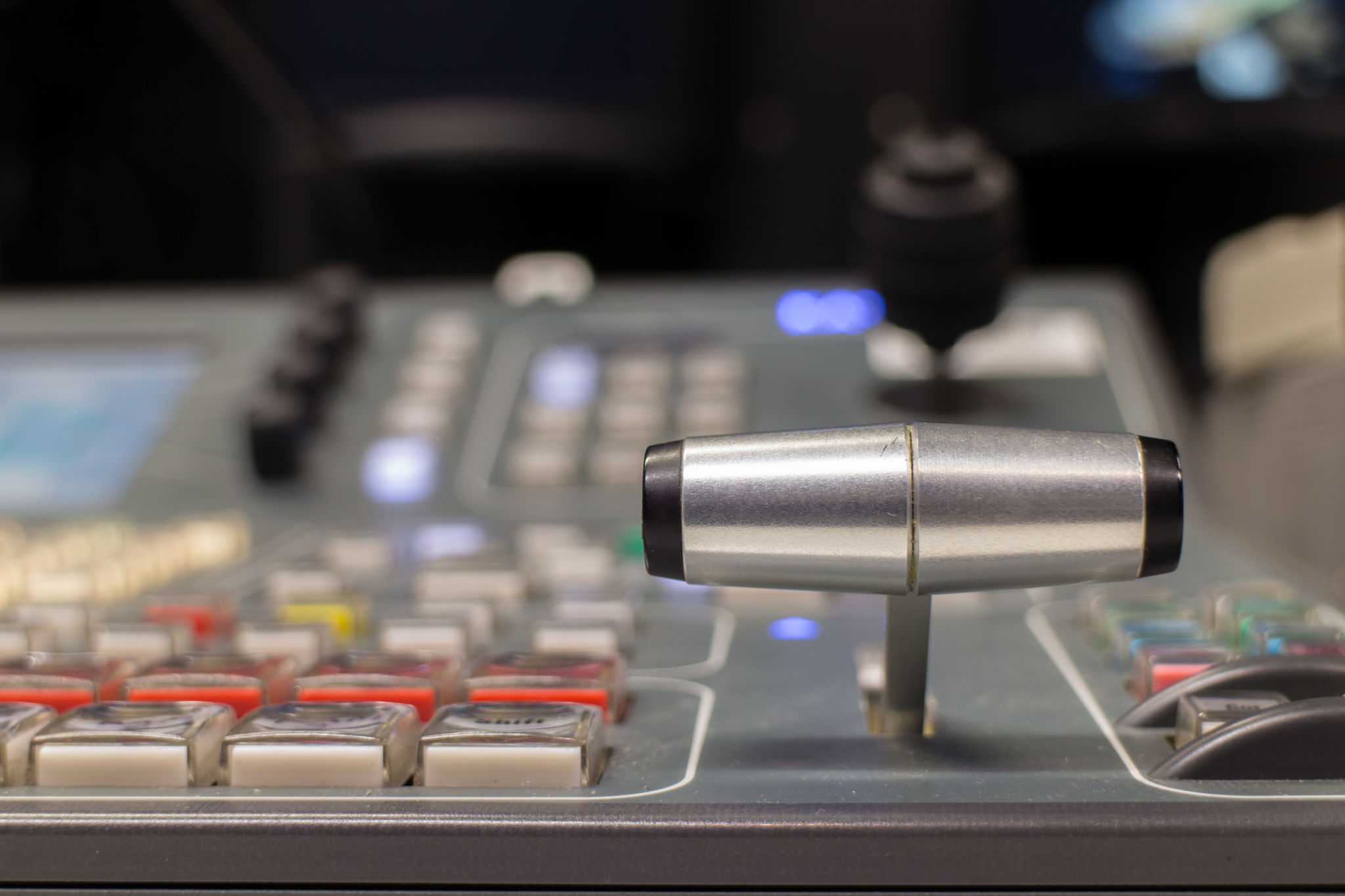 Broadcast control panel in a professional production environment